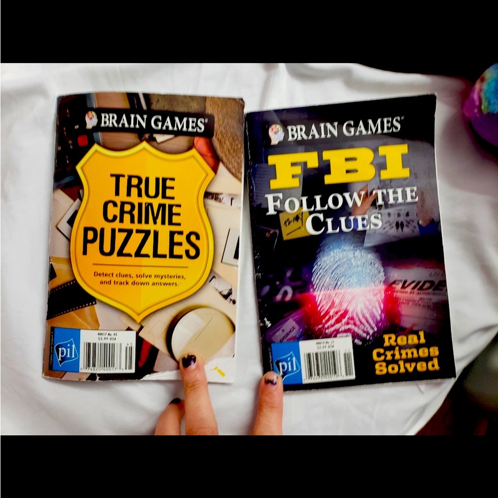 2 Fbi crime files activity books